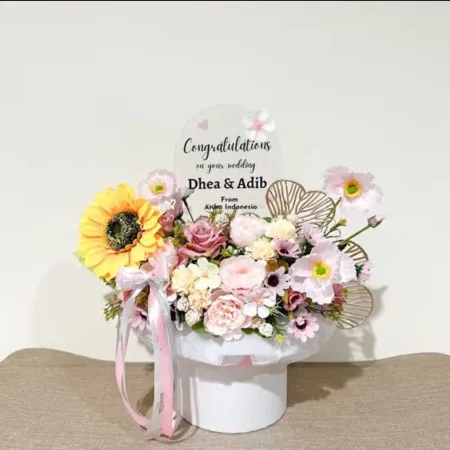 Bloom Box Akrilik Ucapan Wedding Tebet